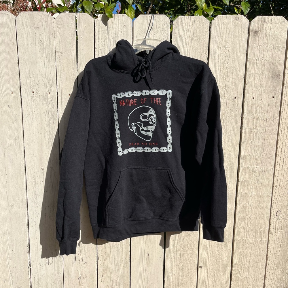 Black Graphic Hoodie